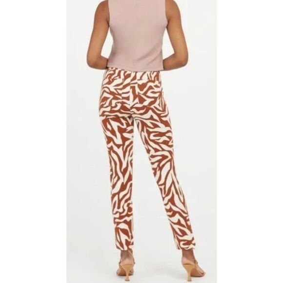 SPANX - On-the-Go Printed Ankle Slim Straight Pant size S - Picture 11 of 12